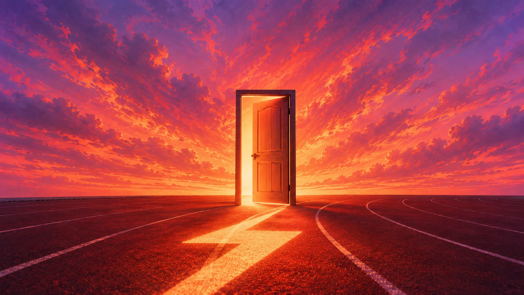 The cover image for The Door She Opened